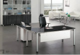 Modern Black Executive Desk Office Furniture with Metal Frame