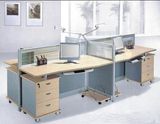 Factory Price Four Clusters Workstation Aluminium Office Partition (SZ-WST655)