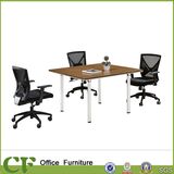 Square Small Wooden MFC Meeting Table for Office Discussion