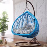 New Double Swing Outdoor Swing, Rattan Furniture, Rattan Basket (D152A)