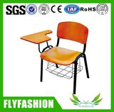 Wood University School Student Chair with Writing Pad