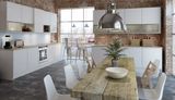 Country Style Modular White China PVC Kitchen Cabinets Factory