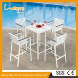 Outdoor Modern Aluminum Bar Set Garden Hotel Home Leisure Birsto Table and Chair Patio Furniture