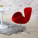 Hot Sale Home Furniture Leisure Metal Swivel Swan Chair