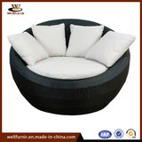 Rattan Outdoor Round Daybed with Waterproof Cushion- (WF050050)