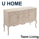 Antique French Kitchen Furniture Wooden Sideboard Storage Cabinet