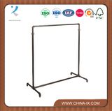 Steel Pipe Clothes Rack with One Bar