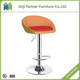 New Design Cheap Adjustable Chrome Metal Footrest Retro Bar Stool (Koni)