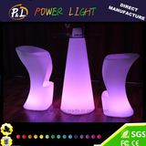 Restaurant Furniture Color Changing Illuminated LED Peak Cocktail Table