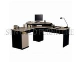 Popular Office Layout Designs Two-Layer Wooden Study Computer Table (SZ-OD550)