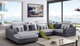 Newest Design Modern Home Furniture Wooden Fabric Sofa