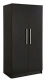 Wooden Furniture Simple Black 2/3 Door Bedroom Wardrobe