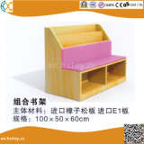 Wooden Bookcase for Children with Sofa