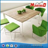 Fashion Style Rattan with Teak Dinner Table and Chiars