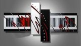 Handmade Abstract Group Oil Painting on Canvas for Wall Art Decor (XD4-078)