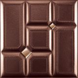 China Suoya 1073-18 Embossed 3D Leather Panel for Wall Decoration