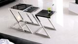 Special design Temple Glass top side coffee table (CJ-183)