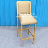 Comfortable Seat Cushion Gold Bar Stool Chair (YC-H004)
