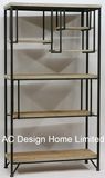 4 Tier Antique Vintage Decorative Wooden/Metal Storage Shelf