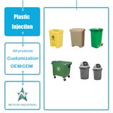 Customized Plastic Injection Moulding Products Outdoor Industrial Hospital Medical Plastic Garbage Can