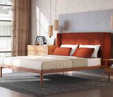 Solid Wood Double Hotel Luxury Bed Designs