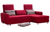 Modern Corner Fabric Sofabed with Big Storage