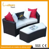 Modern Indoor Rattan Corner Double Sofa Set Leisure Outdoor Garden Patio Sitting Room Furniture