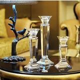 European Tall K9 Crystal Candlestick for Home Decoration