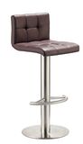 Without Armrest Stainless Steel High Back Kitchen Bar Chair