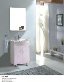 White Glossy PVC Bathroom Cabinet with Two Doors