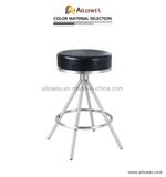 PU Seat Upholstered Metal Bar Chair Legs