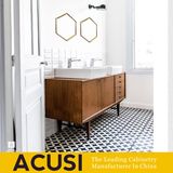 Solid Wood Elegant Classical Used Bathroom Vanity Cabinet (ACS1-W91)