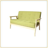 Double Modern Fabric Solid Wood Sofa