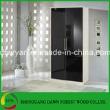 China Made Bedroom Furniture/ Wardrobe Range / Black/White Wardrobe