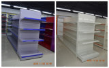 Luxury Supermarket Display Shelf with Back Panel and Double Sides