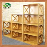 Customized Design Modern Natural Bamboo Bookshelf for Kids (EB-91356)