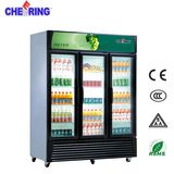 Ce Approved Upright Beverage Drink Display Freezer/Refrigerator