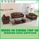 Luxury Elegant Furniture Genuine Leather Sofa for Hotels Lobby