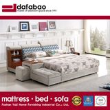 Korea Style Modern Genuine Leather Sofa Bed for Living Room Furniture -Fb8043b