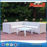 L Shape Feet Hidden Aluminum Frame Fabric Sectional Garden Sofa