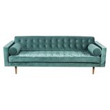 Stylish Modern Furniture Button Tufted Velvet Living Room Sofa