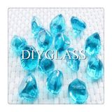 Blue Glass Stone for Decoration