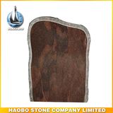Red Granite Lawn Headstone European Monument
