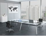 Popular Tempered Glass Top Conference Table (HF-YZ009)