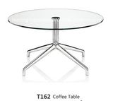 Glass Top Round Side Coffee Table