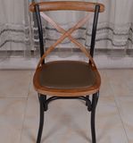 Vintage Bentwood Stacking Cross X Back Dining Chair for Wedding