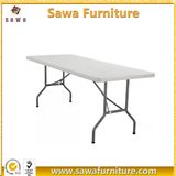 6FT Outdoor off White Plastic Folding Table