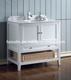 White Single Sink Bathroom Vanity (BA-1116)