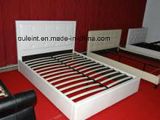 High Quality White Synthetic Leather PU Flat Bed Bedroom Home Hotel Furniture