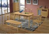 Casual Outdoor Double Wooden Table